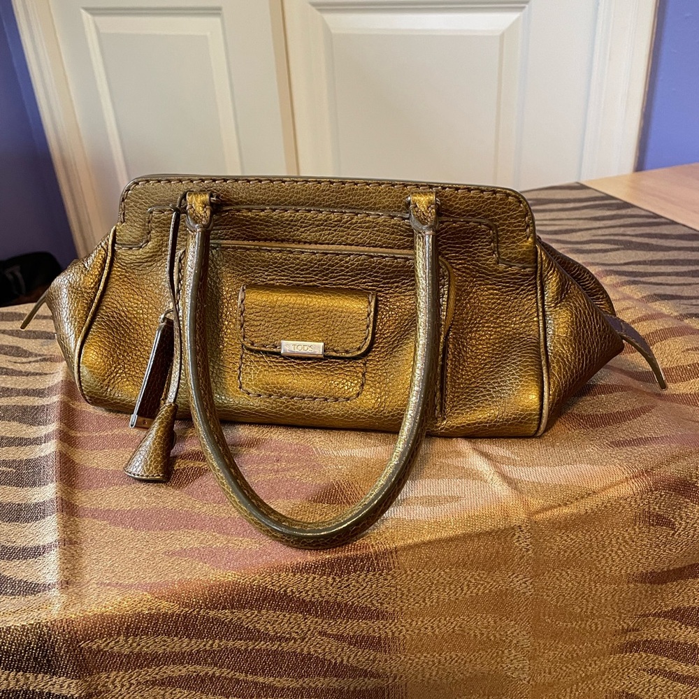 Tod’s Handbag Gold Leather